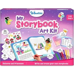New Skillmatics Storybook Art Kit - Unicorns and Princesses.  Ages 5-10.